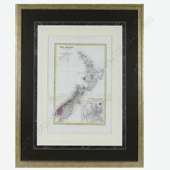 A map of New Zealand by A Petermann