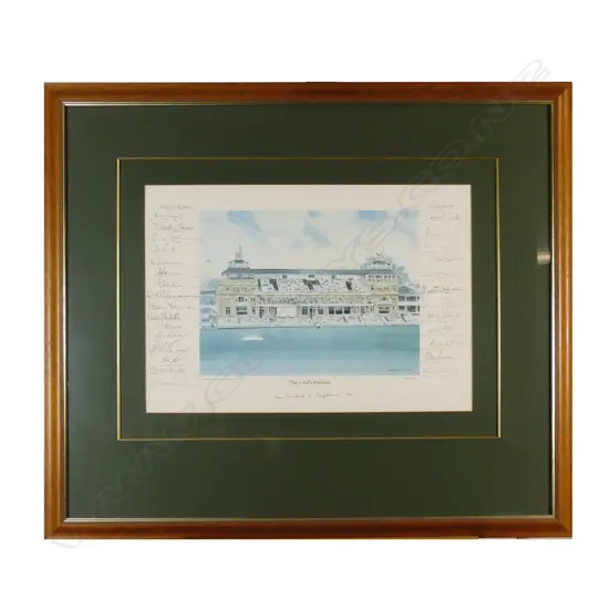A cricketing print of The Lord’s Pavilion
