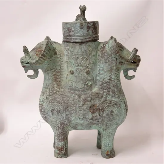 A Chinese ancient style bronze vessel