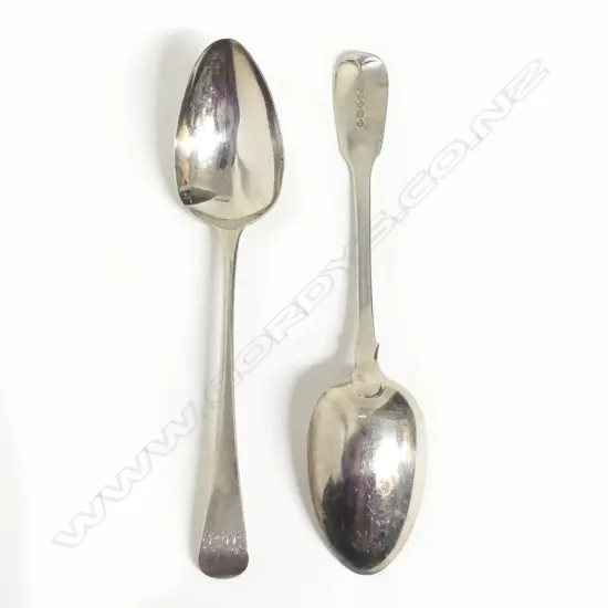 Two early 19thC silver tablespoons