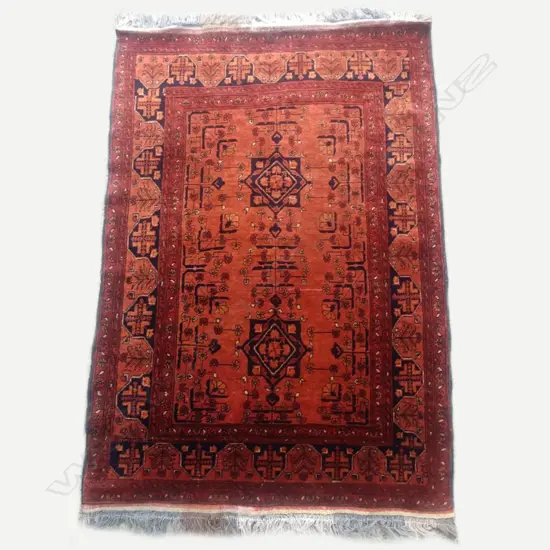 A hand knotted Afghan Andkoi rug
