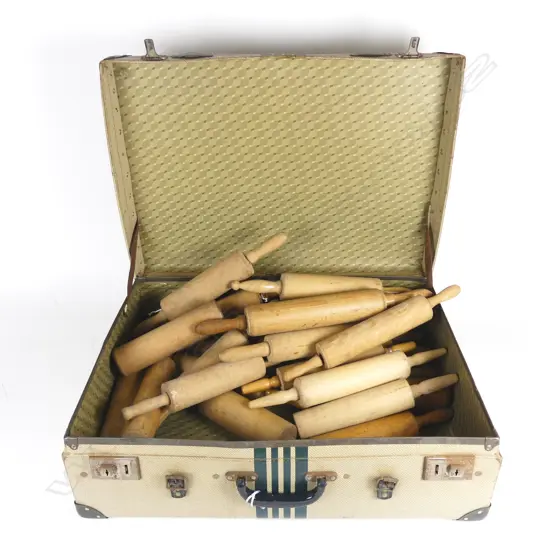A collection of vintage rolling pins