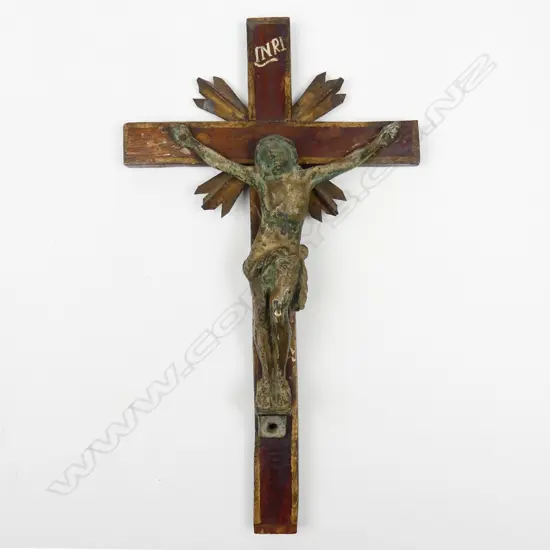 A bronze crucifix