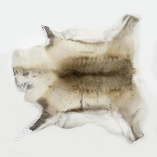 A good quality reindeer skin rug