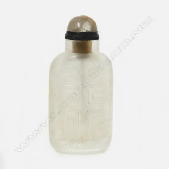 A Chinese rock crystal snuff bottle