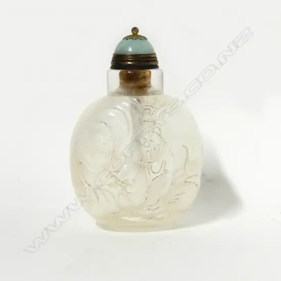 A Chinese rock crystal snuff bottle