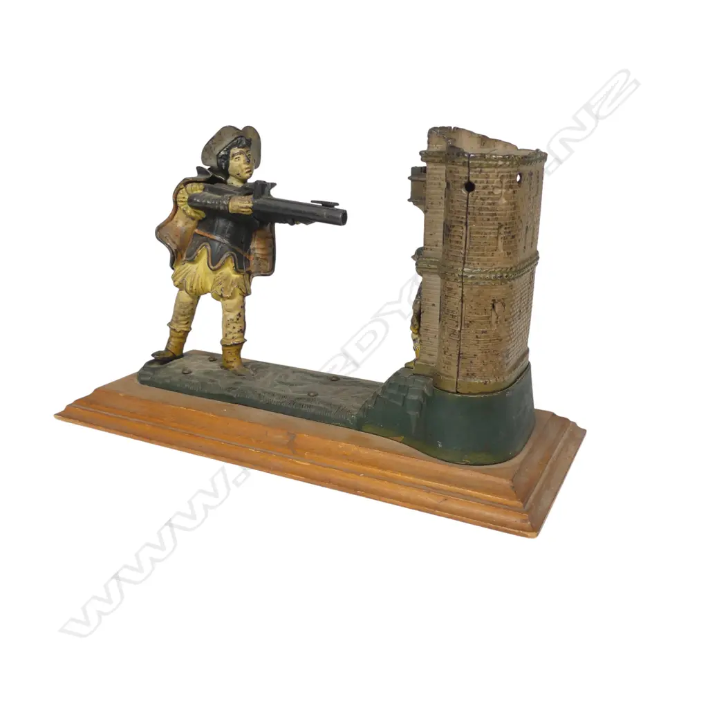 Late 19thC William Tell mechanical money bank, Image 1++