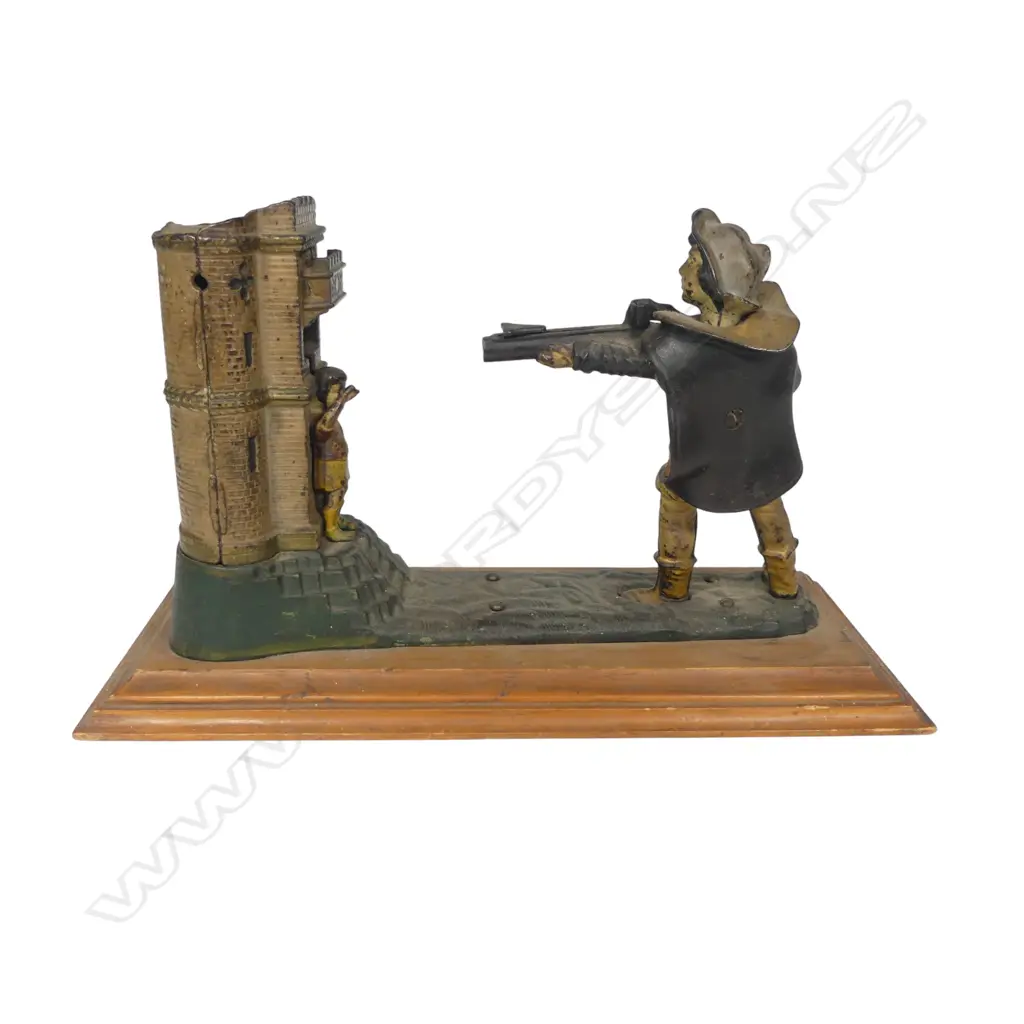 Late 19thC William Tell mechanical money bank, Image 1++