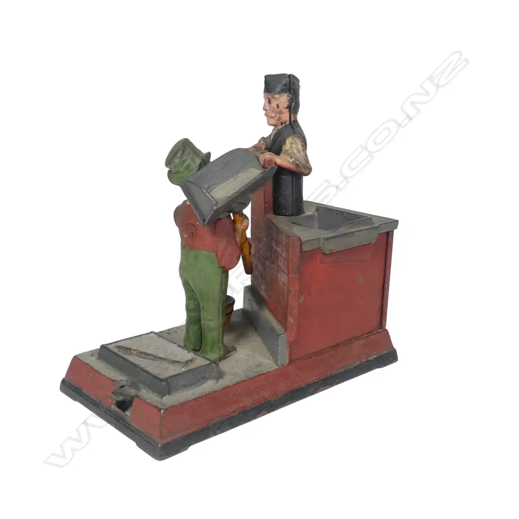A late 19thC 'Mason Bank' Mason & Hod Shepard mechanical Bank, Image 1++