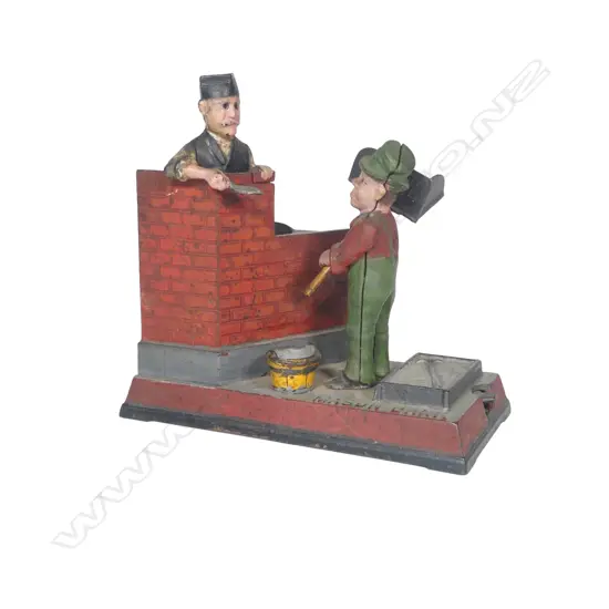 A late 19thC 'Mason Bank' Mason & Hod Shepard mechanical Bank,