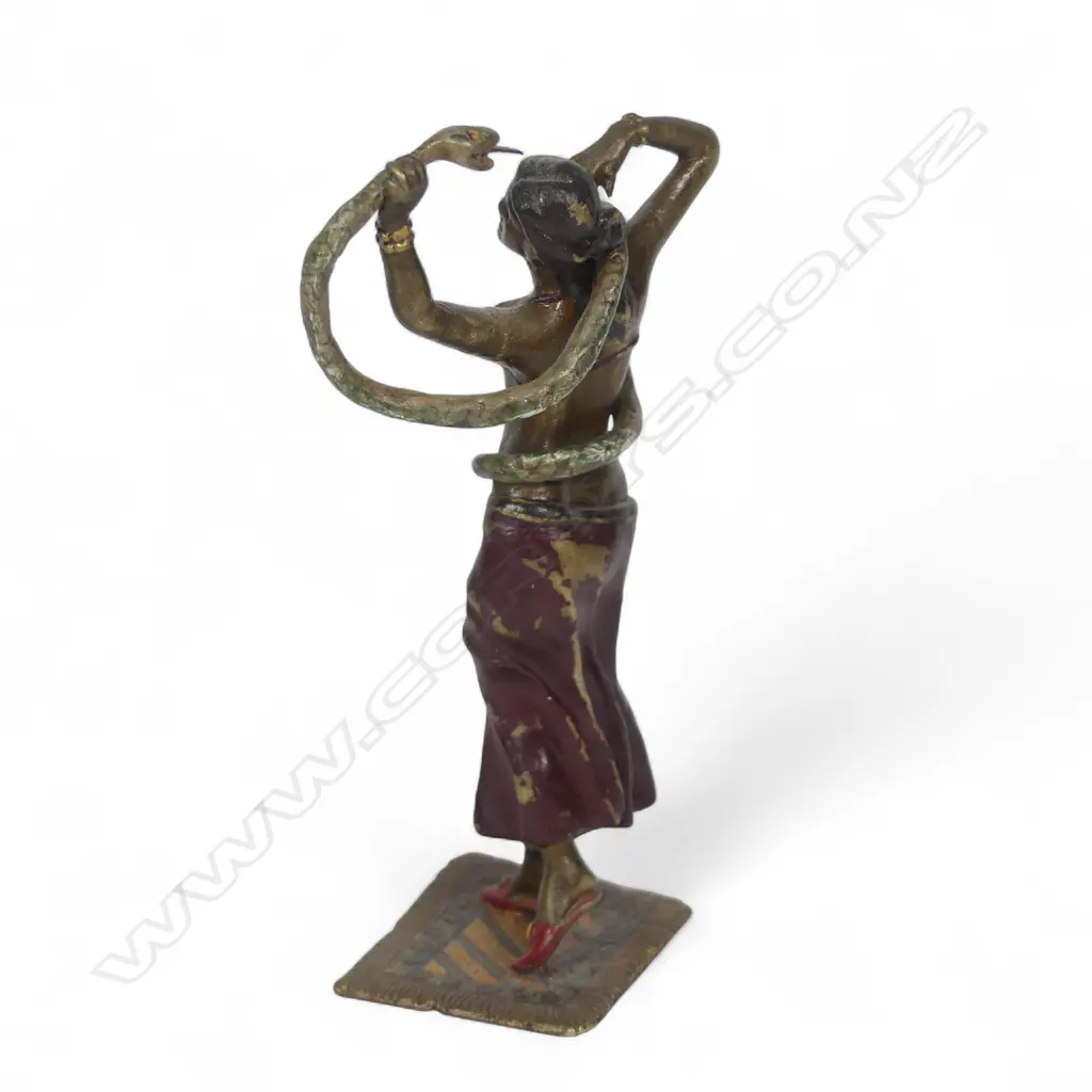 Franz Bergman 1920 Orientalist cold painted bronze sculpture, Image 1++