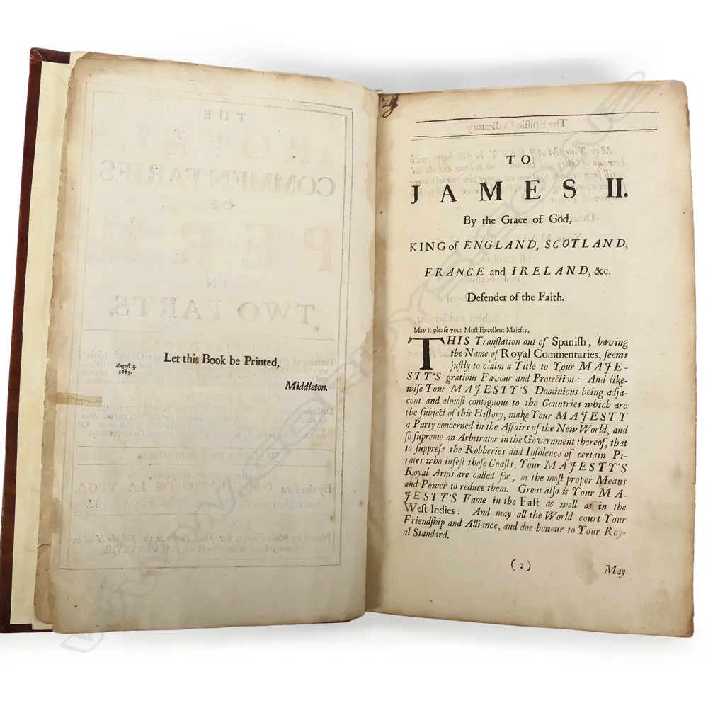 A folio edition of 'The Royal Commentaries of Peru in Two Parts' by Garcilasso de la Vega, Image 1++