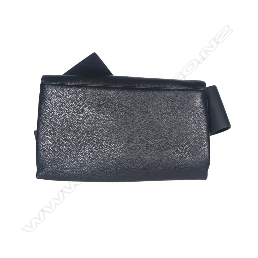 Ted Baker black leather clutch with bow detail, Image 1++