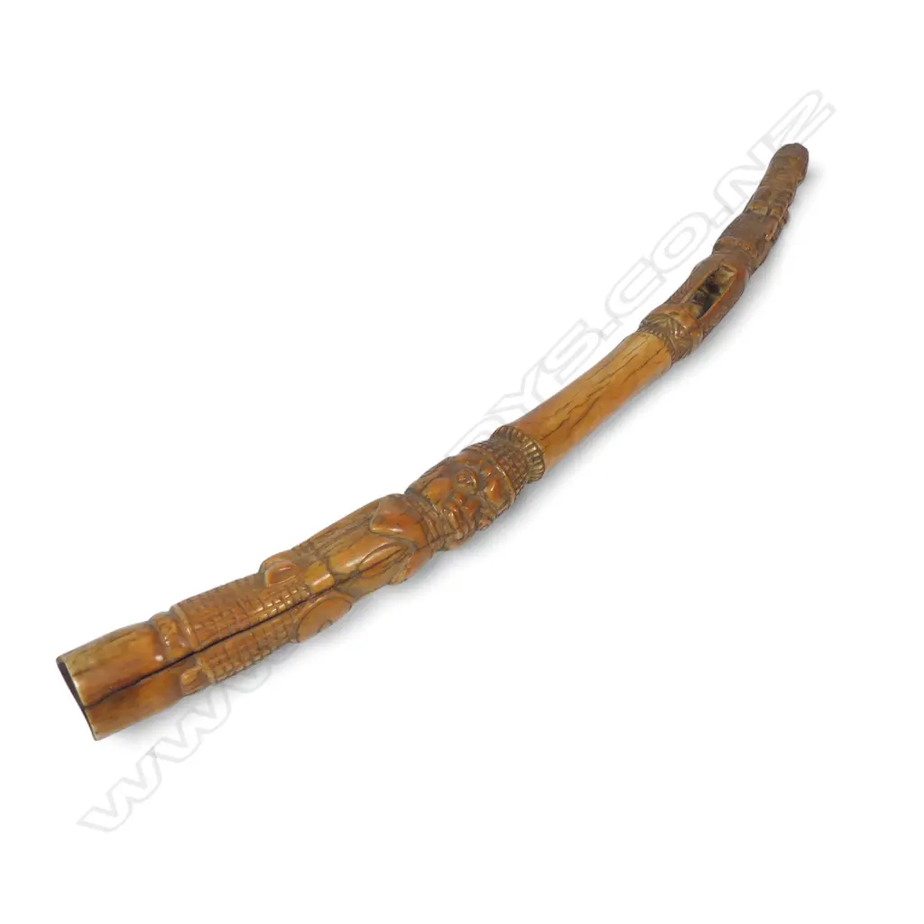 An early Nigerian carved ivory tusk section, Image 1++