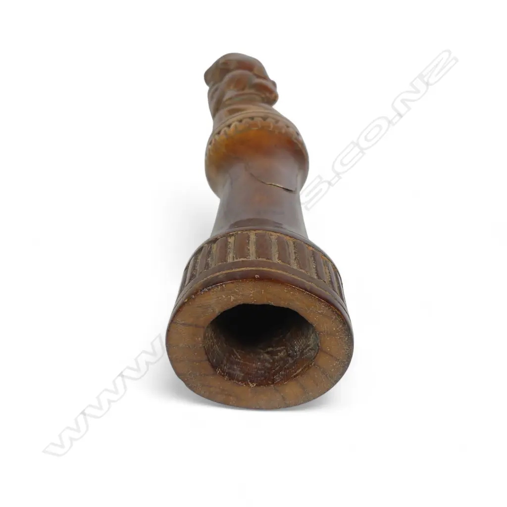 An early 20thC Nigerian carved ivory tusk section, Image 1++