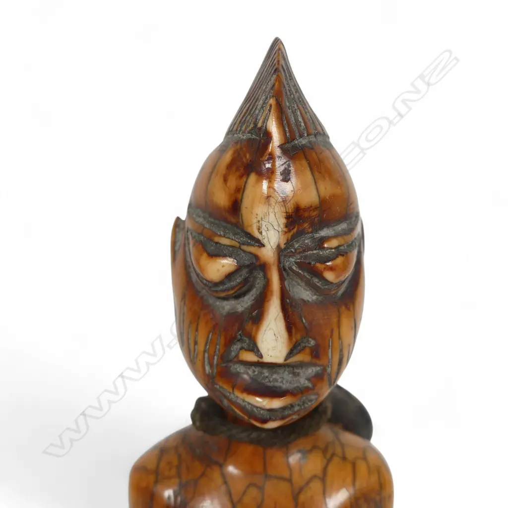 A pair of early 20thC Yoruba carved ivory Ibeji twins, Image 1++