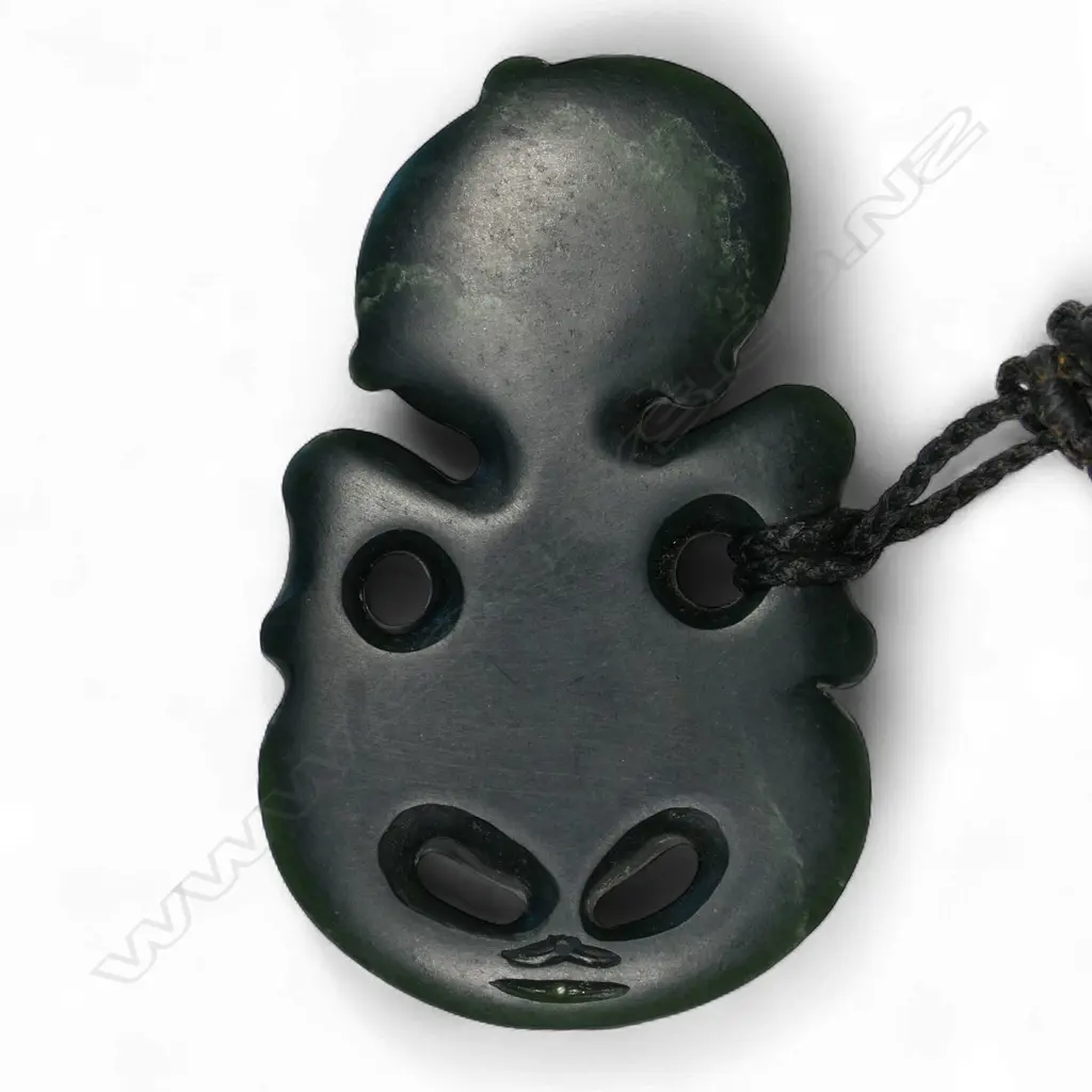 Scott Parker arahura flower jade hei tiki, Image 1++