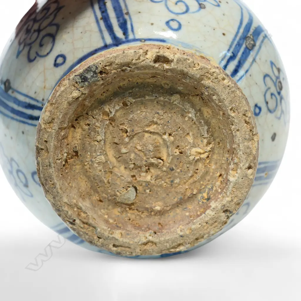 A Chinese Yuan Dynasty style blue and white Jade Spring vase, Image 1++