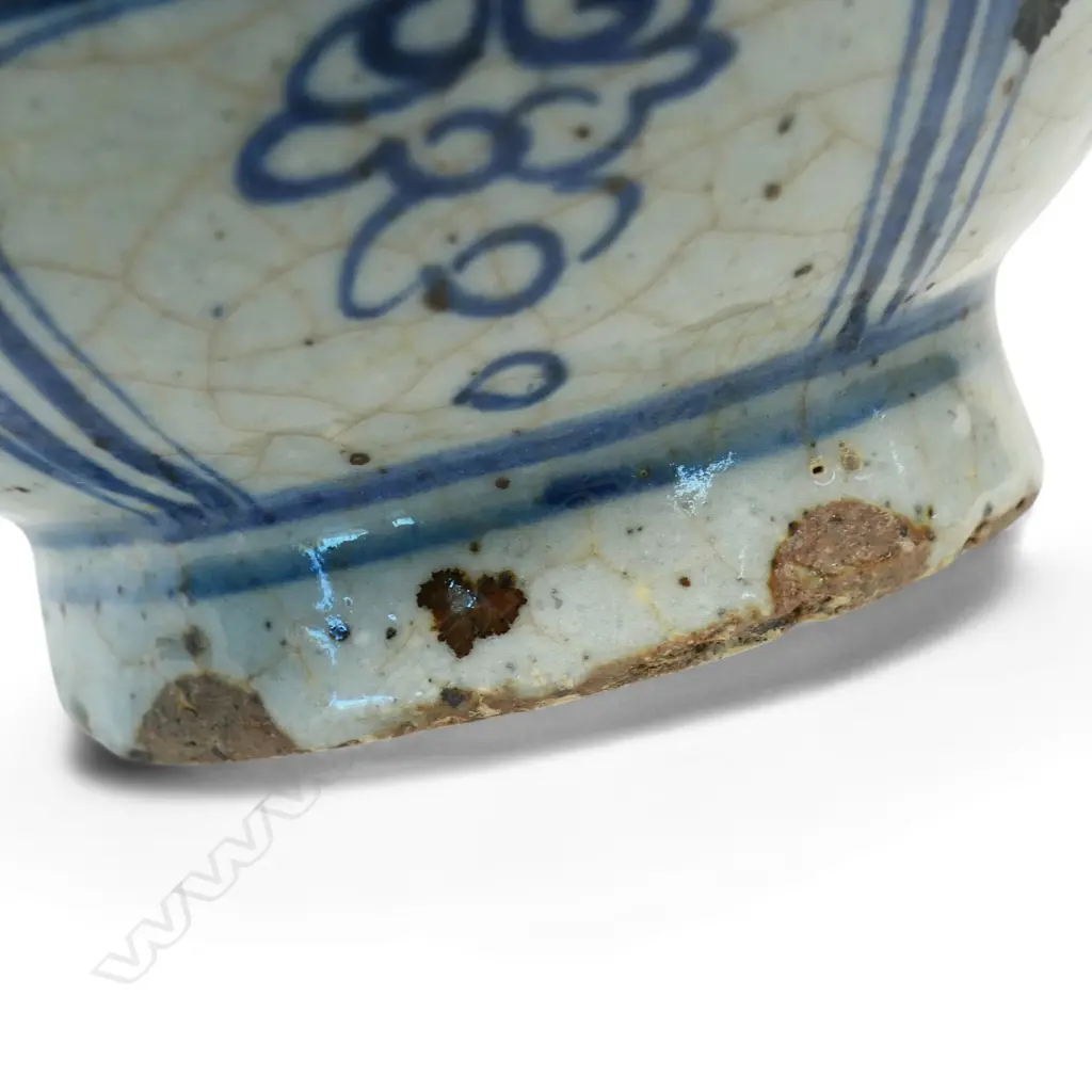 A Chinese Yuan Dynasty style blue and white Jade Spring vase, Image 1++
