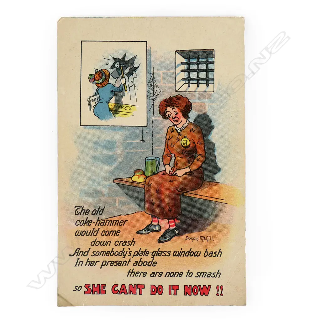 David McGill suffragette vintage postcard, Image 1++