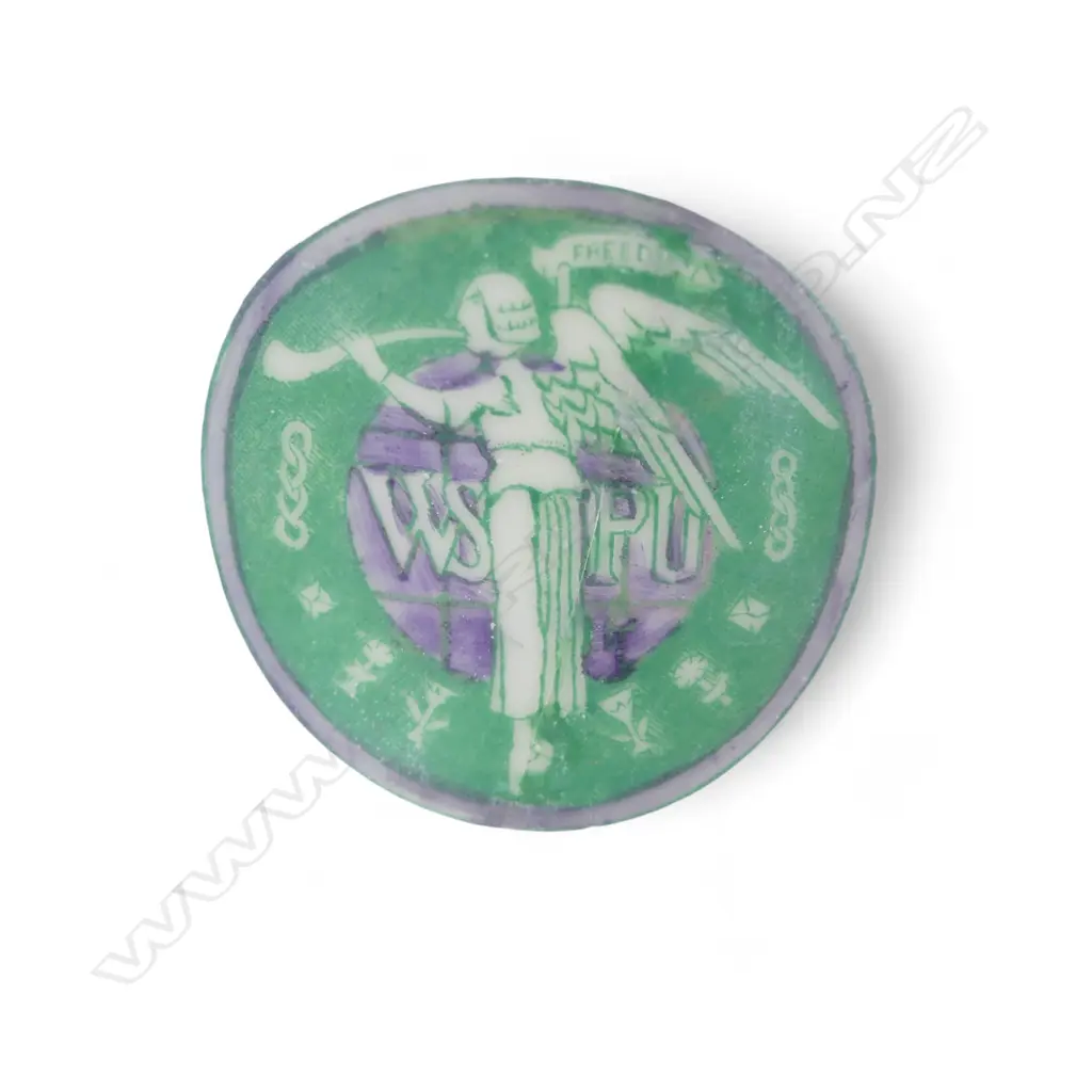 Longton porcelain suffragette sugar bowl, Image 1++
