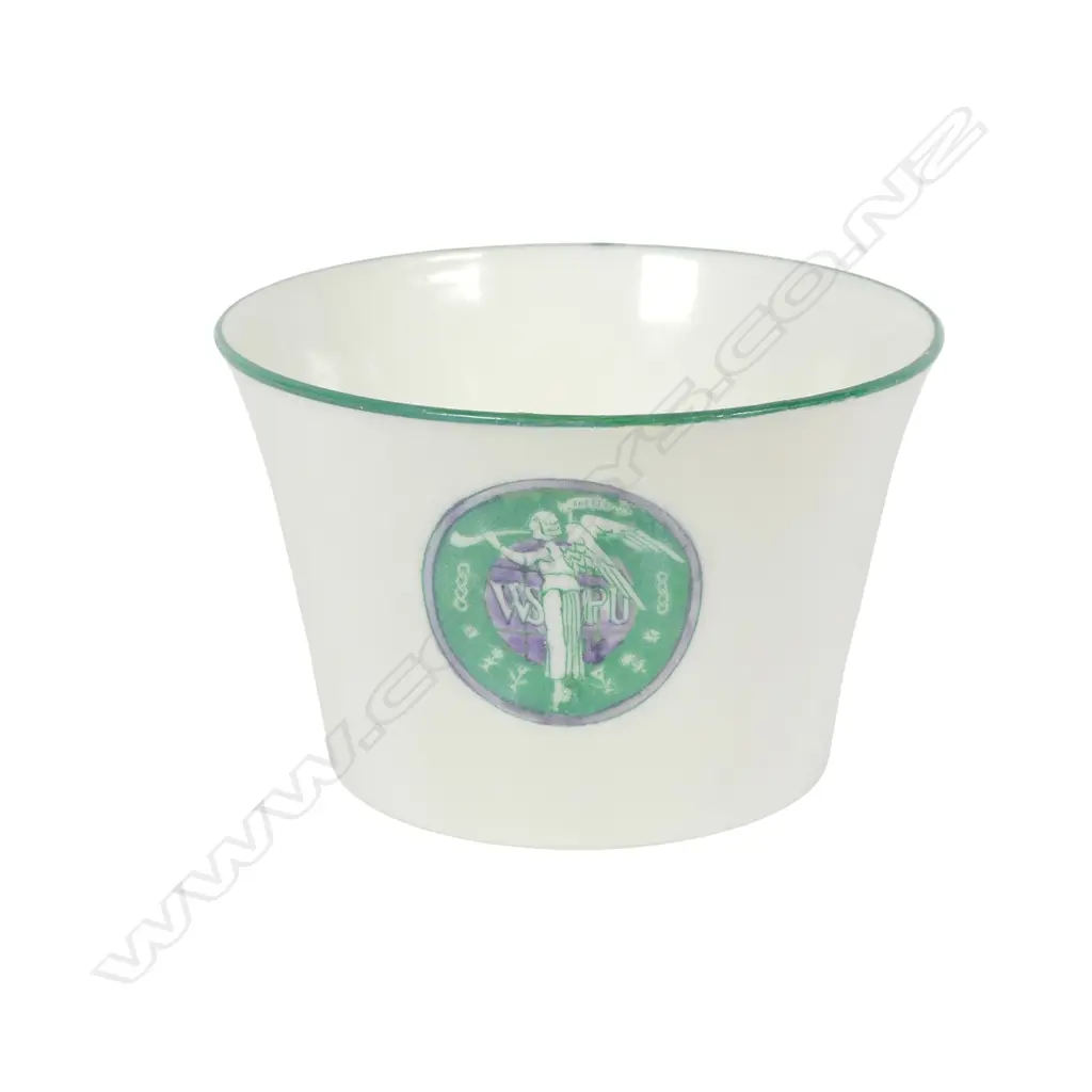 Longton porcelain suffragette sugar bowl, Image 1++