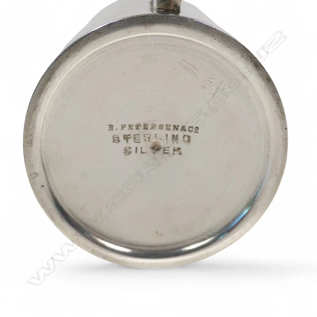 B. Petersen & Co. (Christchurch) silver christening mug, Image 1++