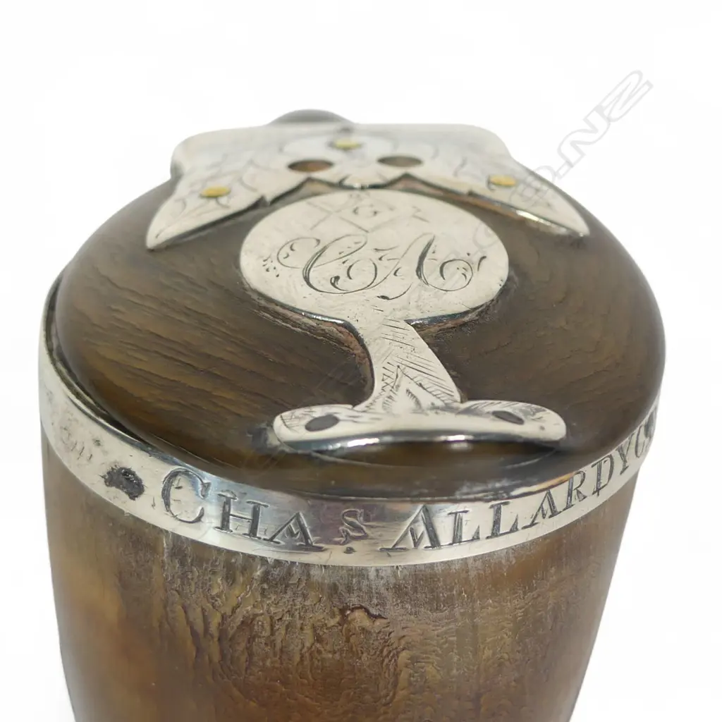 A Victorian Scottish silver and rams horn snuff mull, Image 1++