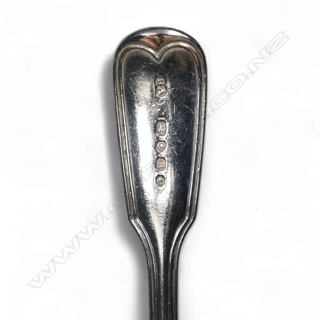 A composite set of eight Victorian silver dessert spoons, Image 1++