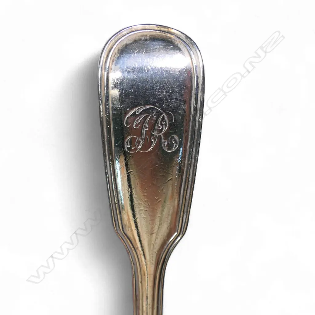 A composite set of eight Victorian silver dessert spoons, Image 1++