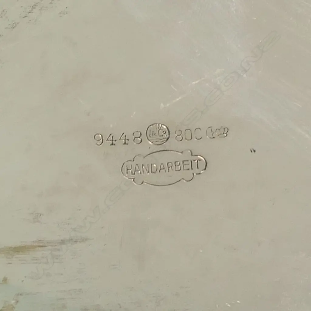 Mid-century stylish German silver wide shallow bowl, Image 1++