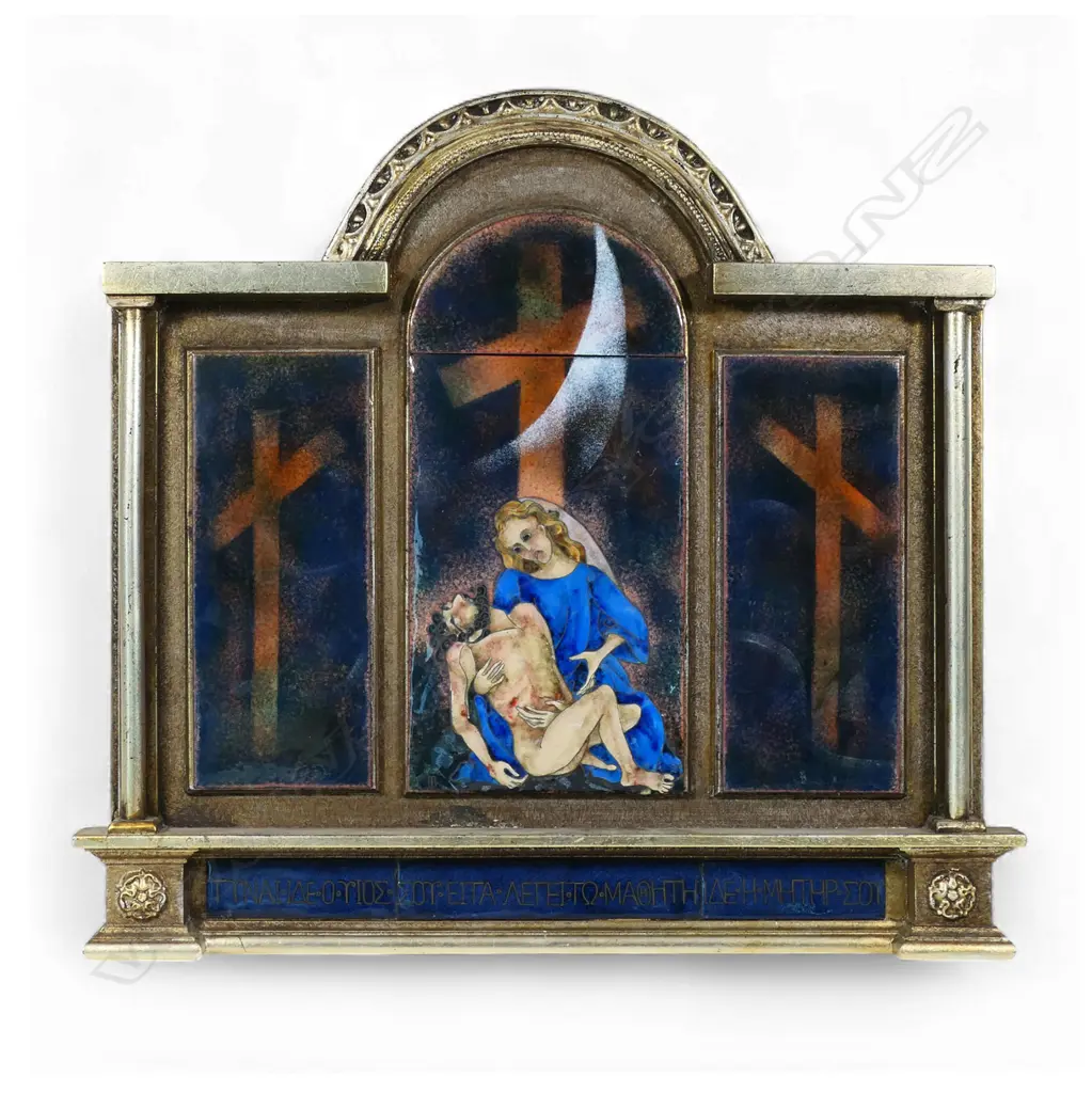 Mary Barker (NZ working 1990s) The Deposition, Image 1++