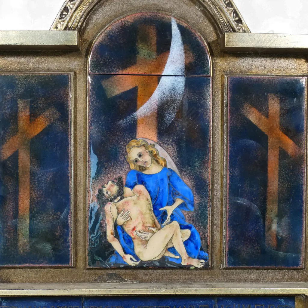 Mary Barker (NZ working 1990s) The Deposition, Image 1++