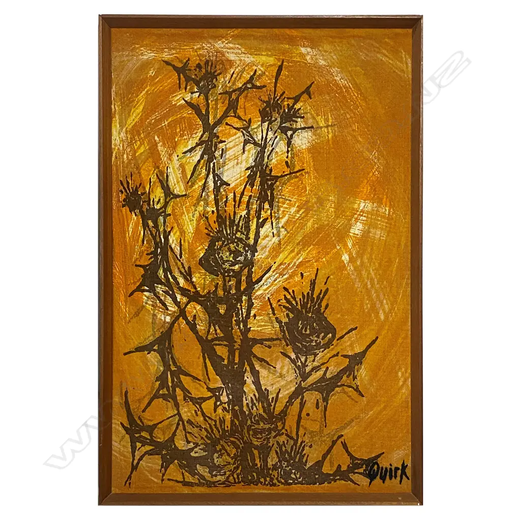 Bonnie Quirk (Australia, New Zealand, 1932-) 'Autumn Thistles', Image 1++