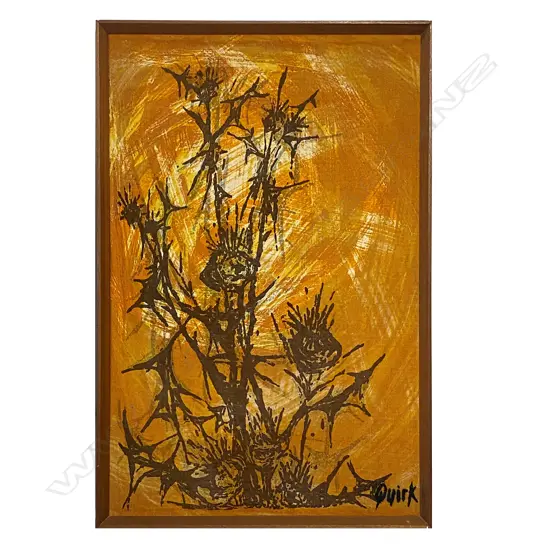 Bonnie Quirk (Australia, New Zealand, 1932-) 'Autumn Thistles',