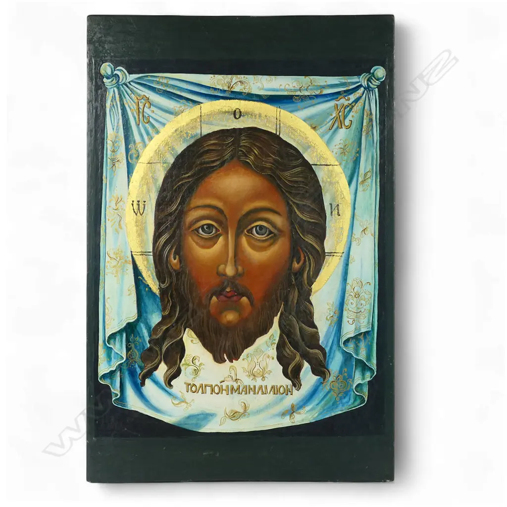 Carolyn McCondach MBE (NZ d.2020), Christ Icon, Image 1++