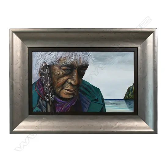 Carolyn McCondach MBE (NZ d.2020), Portrait of a Māori Woman,