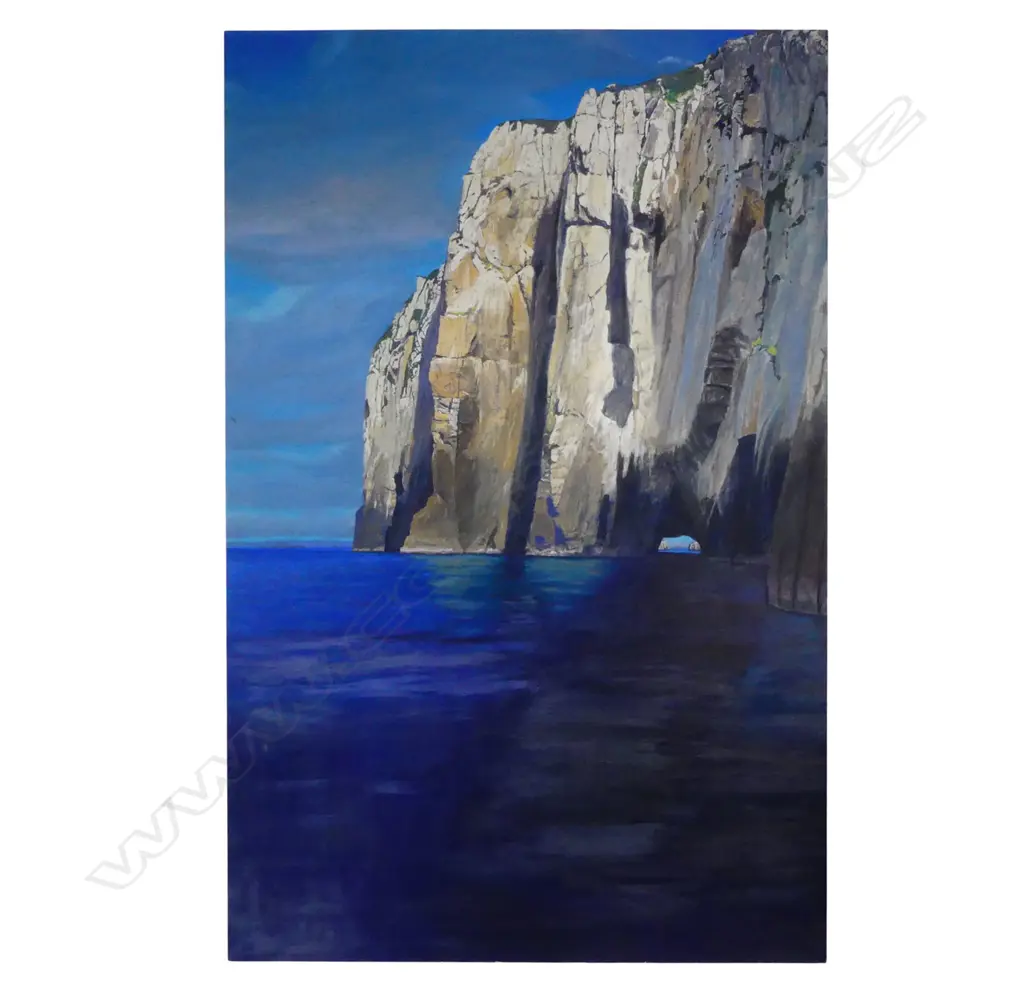 Tom Burnett (NZ 1958-) Cave at Poor Knights Islands, Image 1++