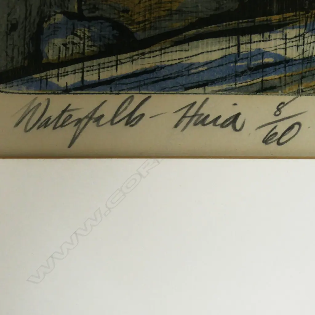 Stanley Palmer (NZ 1936-) 'Waterfalls - Huia', Image 1++