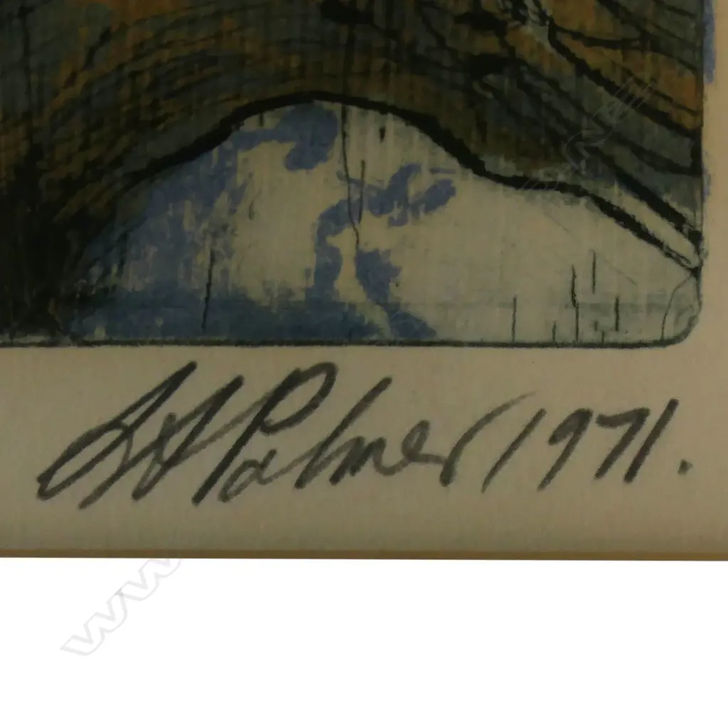 Stanley Palmer (NZ 1936-) 'Waterfalls - Huia', Image 1++