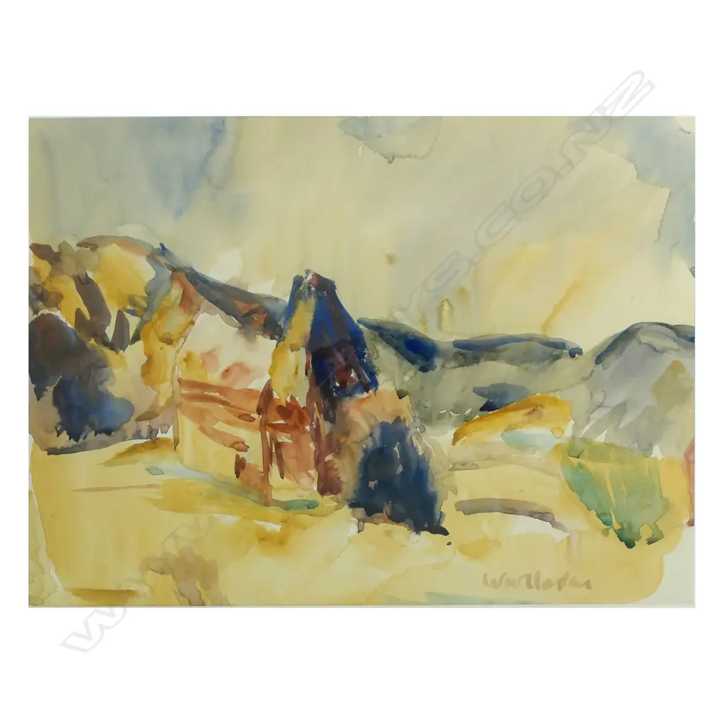 Mountford Tosswill (Toss) Woollaston (NZ 1910-98) 'Old Kiln Upper Moutere (Looking North) Image 1++