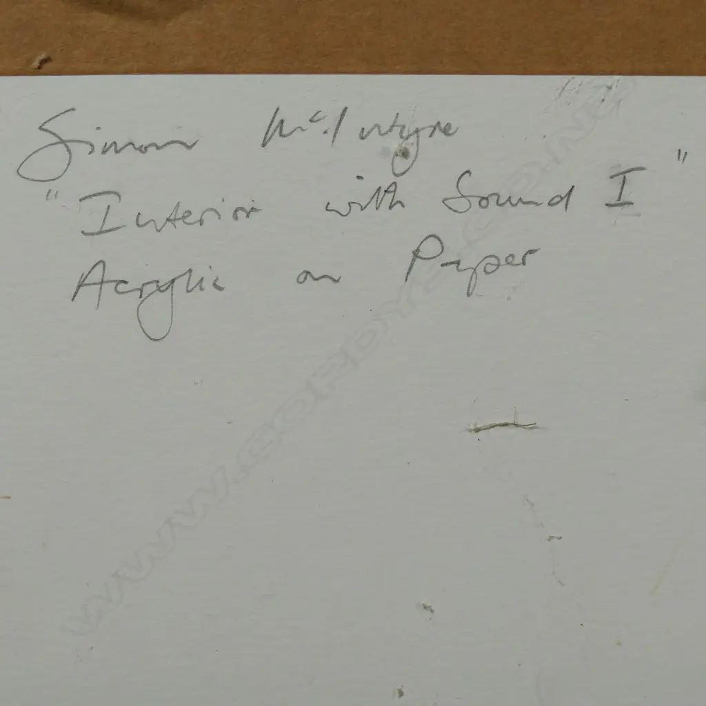 Simon McIntyre (NZ 1955-) Interior with Sound I, Image 1++