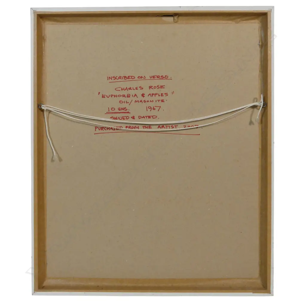 Charles Rose (NZ 1957-) 'Euphorbia & Applies’, Image 1++