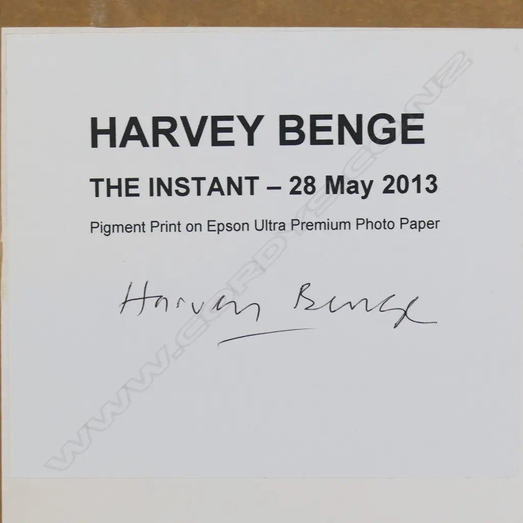 Harvey Benge (NZ 1944-2019) 'The Instant', Image 1++