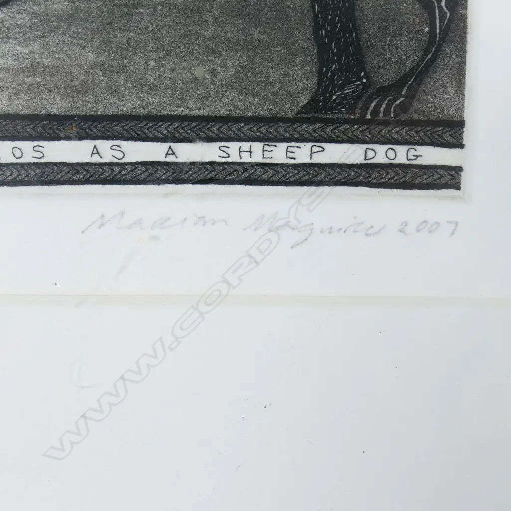 Marian Maguire (NZ 1962-) 'Herakles Attempts to Train Kerberos as a Sheep Dog', Image 1++