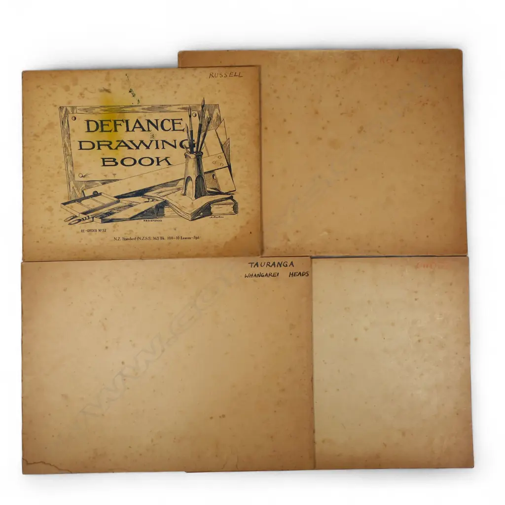 Four Elise Mourant (1921-1990) sketch books, Image 1++