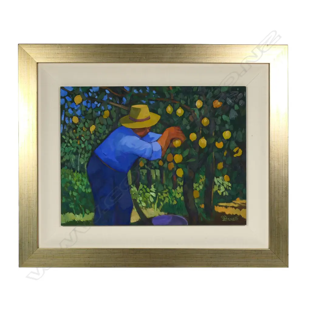 Paolo Canetti (Italian 1940-), 'Raccolta Di Limon', Image 1++