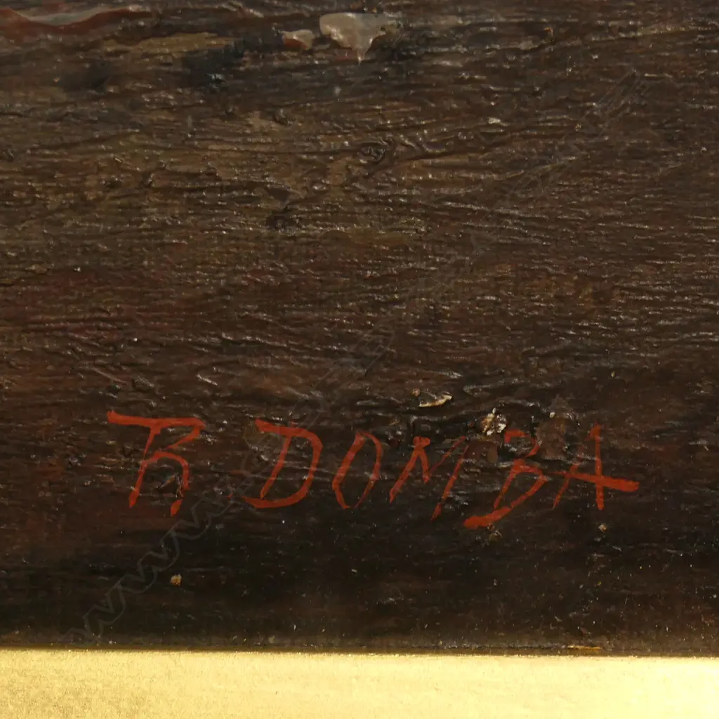 R. Domba (Italy 19th/20thC) 'Dutch Harbour and Canal Scene', Image 1++