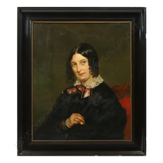 19thC artist unknown Woman in Black,