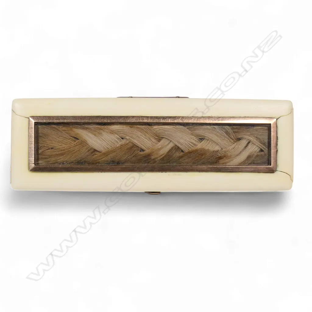 A 15ct gold and ivory memorial toothpick holder, Image 1++